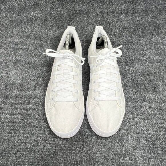 Adidas Bravada Shoes Womens Size 10 White Canvas Athletic Low Lace Skate Sneaker - Picture 3 of 11